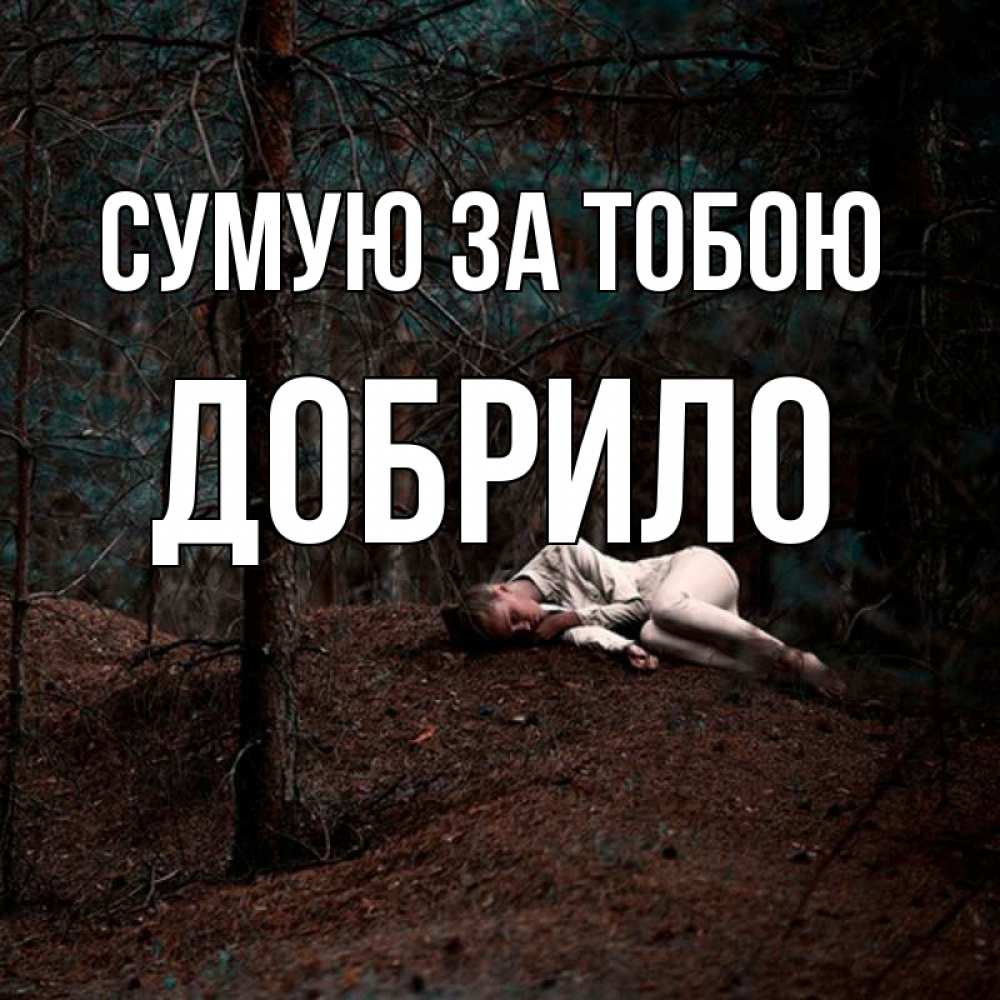 Открытка на каждый день з підписом, Добрило Сумую за тобою очень Прикольна листівка з побажанням онлайн скачати безкоштовно 