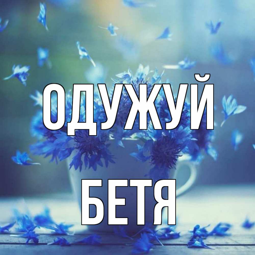 Открытка на каждый день з підписом, Бетя Одужуй кружка с зельем и цветами Прикольна листівка з побажанням онлайн скачати безкоштовно 