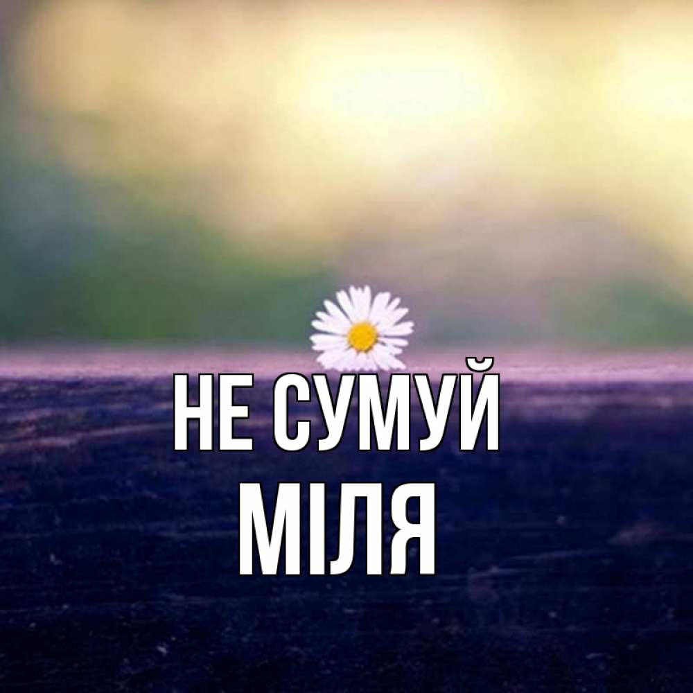 Открытка на каждый день з підписом, Міля Не сумуй красота Прикольна листівка з побажанням онлайн скачати безкоштовно 