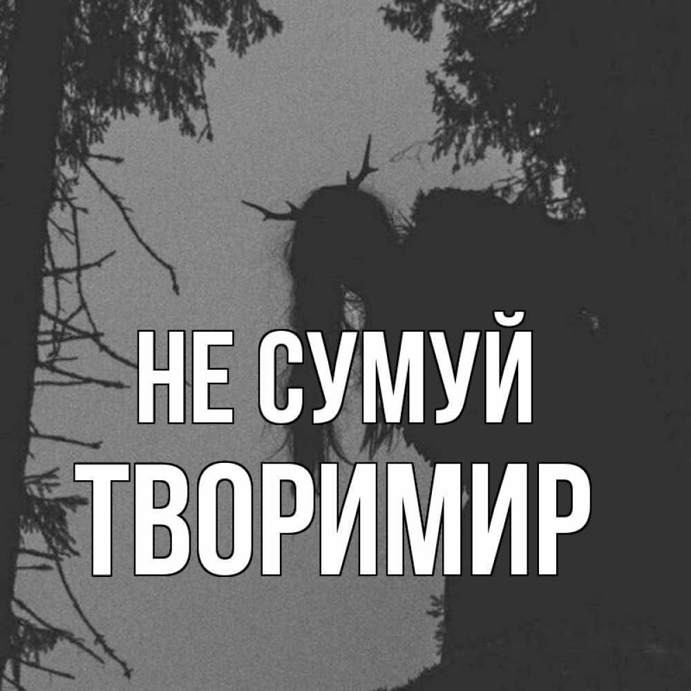 Открытка на каждый день з підписом, Творимир Не сумуй чудище лесное Прикольна листівка з побажанням онлайн скачати безкоштовно 