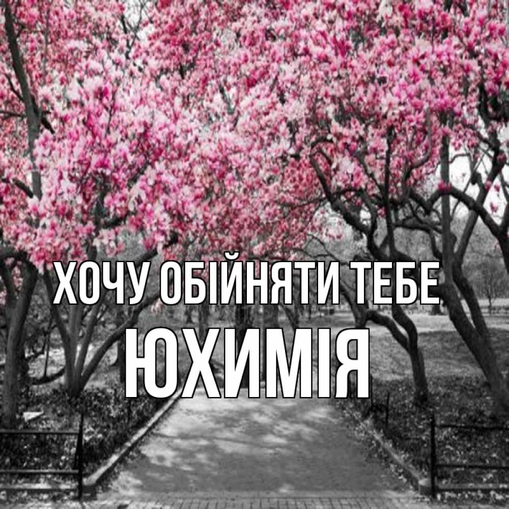 Открытка на каждый день з підписом, Юхимія Хочу обійняти тебе обработанное фото Прикольна листівка з побажанням онлайн скачати безкоштовно 