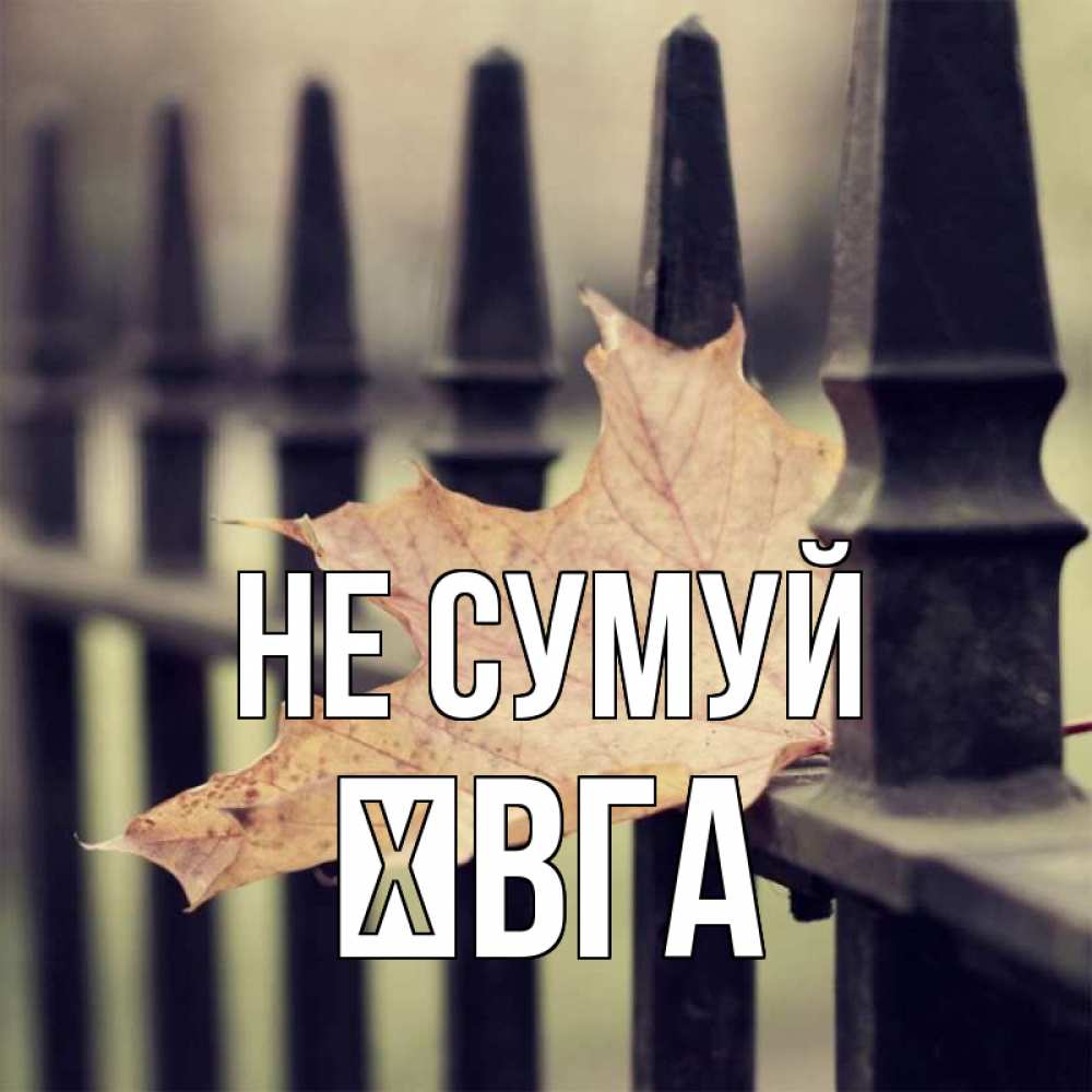 Открытка на каждый день з підписом, Ївга Не сумуй лист клена Прикольна листівка з побажанням онлайн скачати безкоштовно 