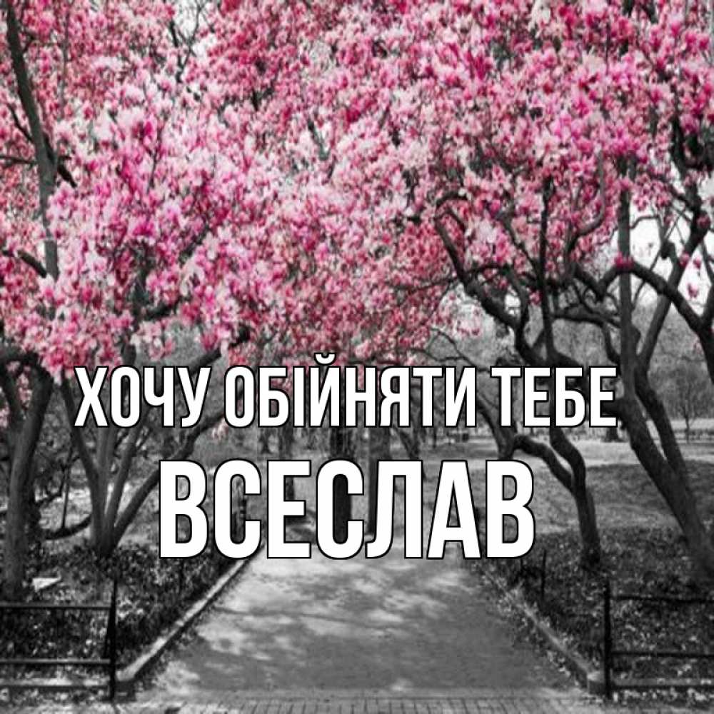 Открытка на каждый день з підписом, Всеслав Хочу обійняти тебе обработанное фото Прикольна листівка з побажанням онлайн скачати безкоштовно 