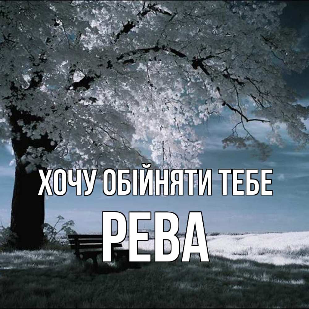 Открытка на каждый день з підписом, Рева Хочу обійняти тебе дерево Прикольна листівка з побажанням онлайн скачати безкоштовно 