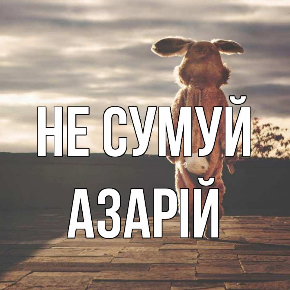 Открытка на каждый день з підписом, Азарій Не сумуй со спины Прикольна листівка з побажанням онлайн скачати безкоштовно 