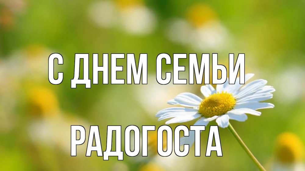 Открытка на каждый день з підписом, Радогоста С днем семьи с днем семьи  1 Прикольна листівка з побажанням онлайн скачати безкоштовно 