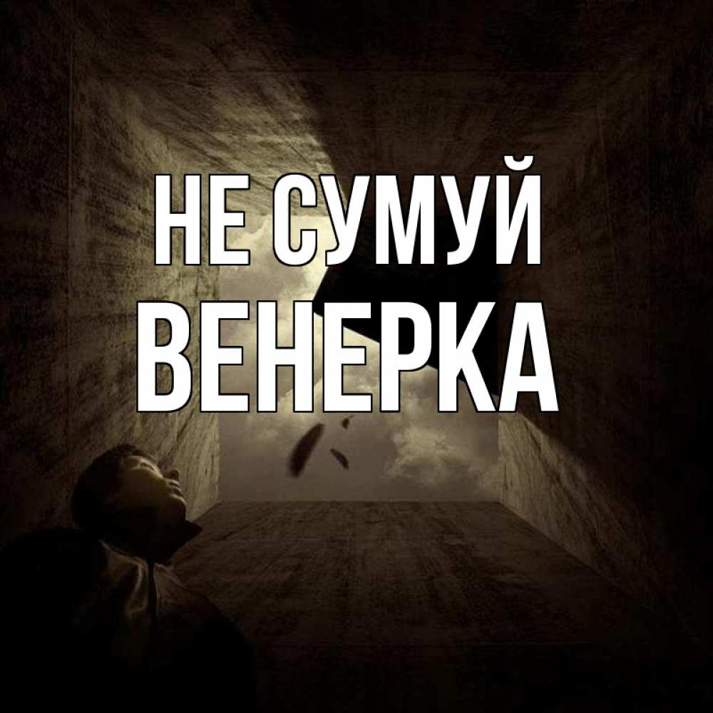 Открытка на каждый день з підписом, Венерка Не сумуй жуть Прикольна листівка з побажанням онлайн скачати безкоштовно 