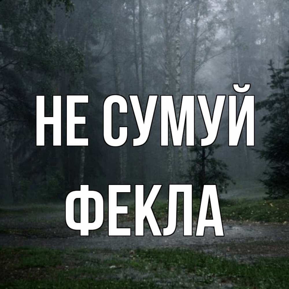 Открытка на каждый день з підписом, Фекла Не сумуй осень Прикольна листівка з побажанням онлайн скачати безкоштовно 