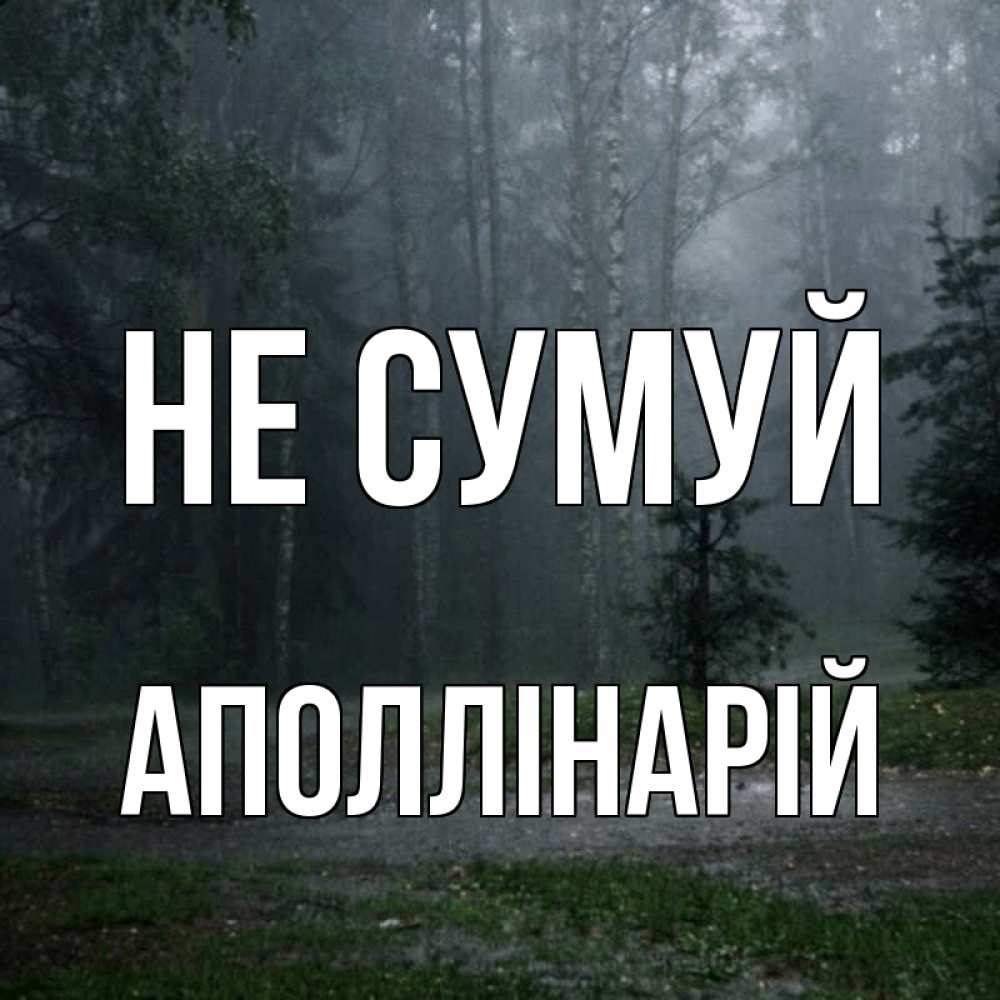 Открытка на каждый день з підписом, Аполлінарій Не сумуй осень Прикольна листівка з побажанням онлайн скачати безкоштовно 