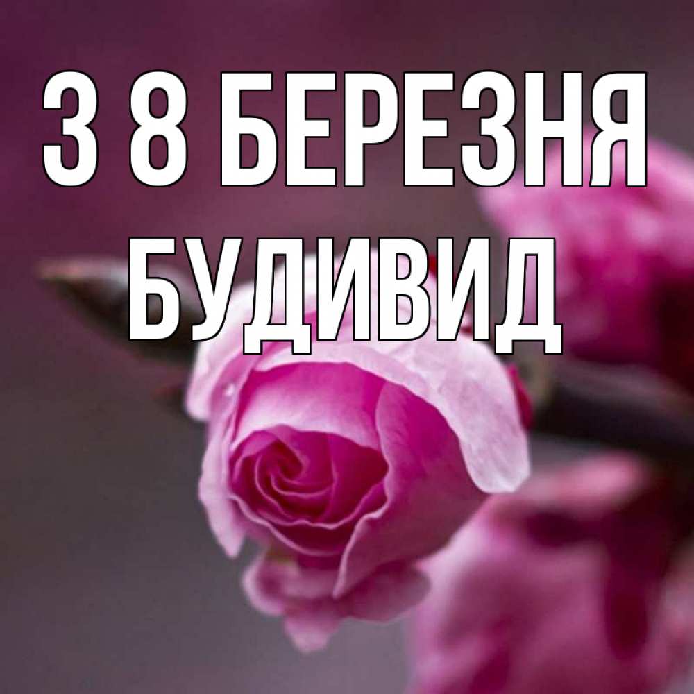 Открытка на каждый день з підписом, Будивид З 8 БЕРЕЗНЯ весна Прикольна листівка з побажанням онлайн скачати безкоштовно 