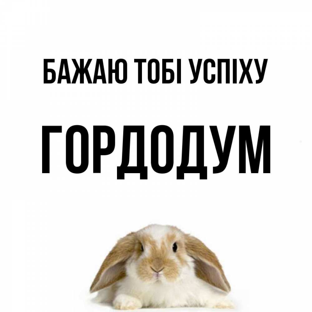 Открытка на каждый день з підписом, Гордодум Бажаю тобі успіху открытки с произвольным текстом который можно вставить в открытку и создать ее самостоятельно бесплатно онлайн Прикольна листівка з побажанням онлайн скачати безкоштовно 